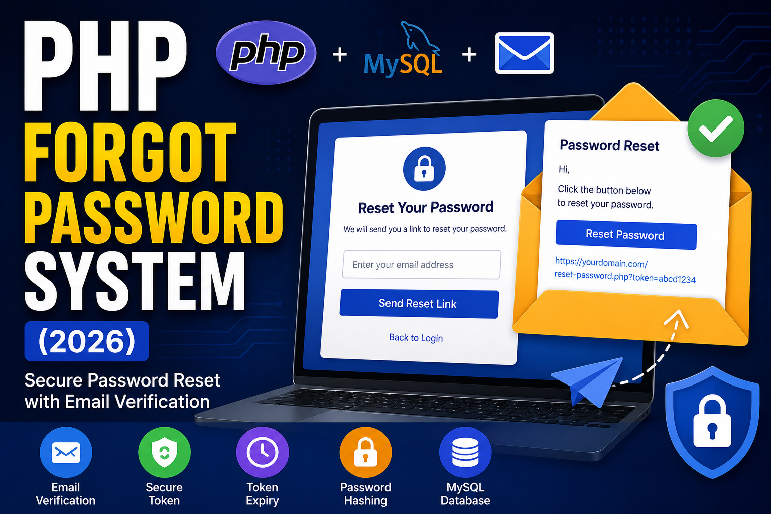 forgot password PHP Forgot Password System (2026) – Complete Beginner Guide