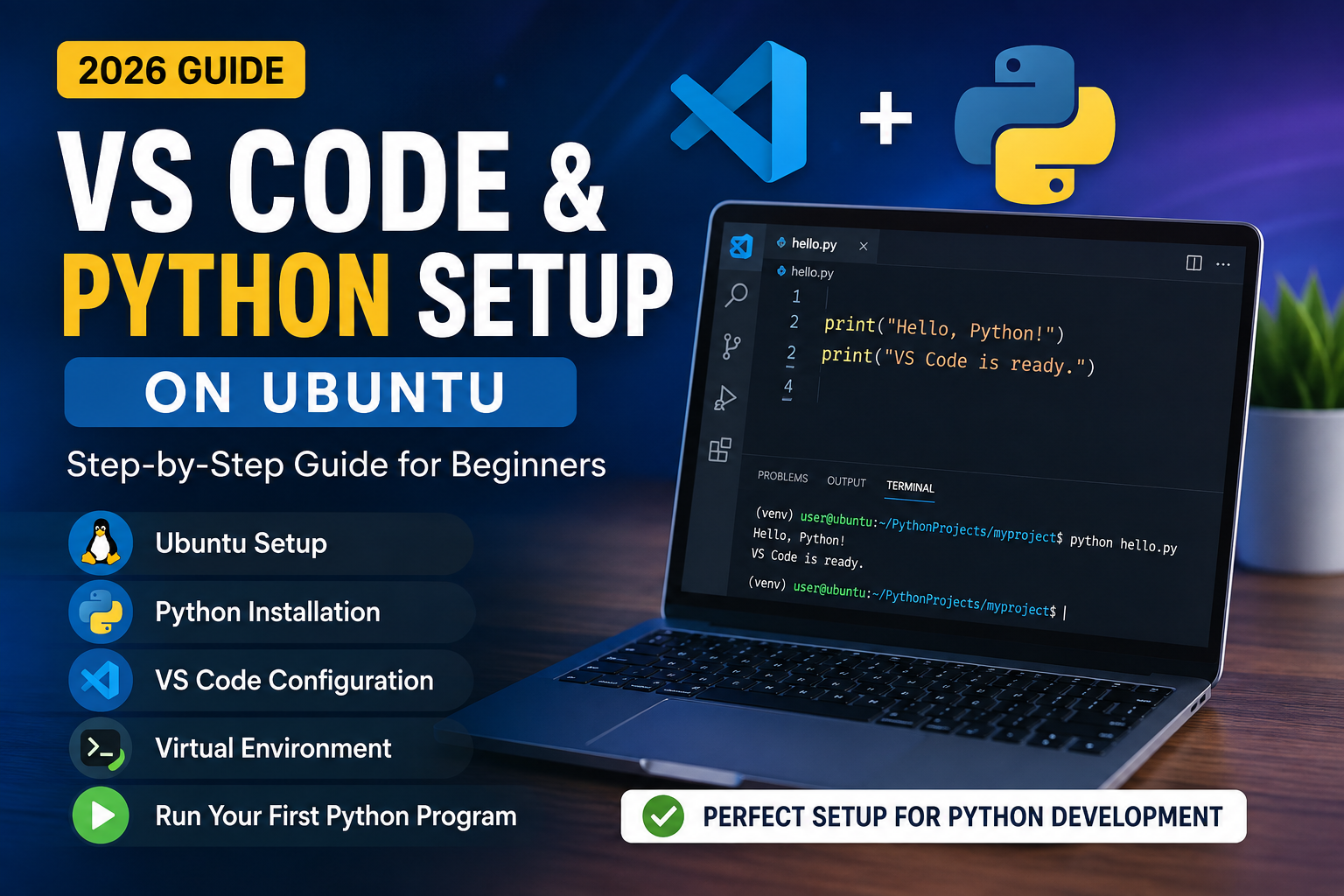 install python 1 VS Code & Python Setup on Ubuntu: Complete Guide for Beginners (2026)