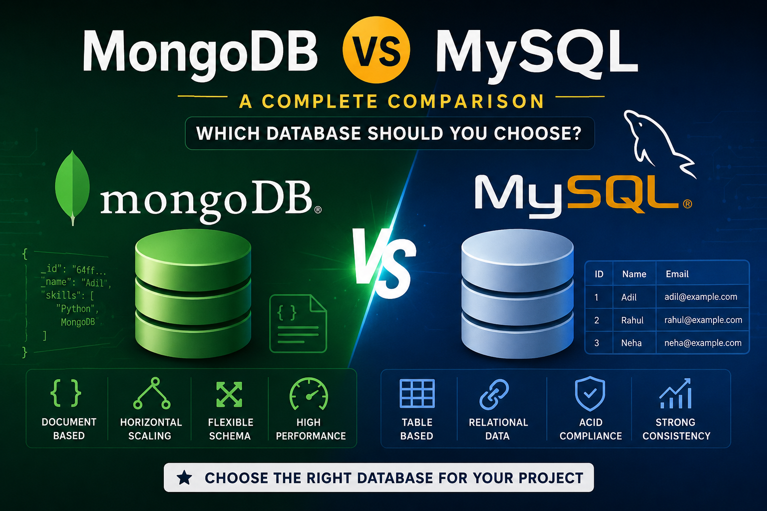 mongodb vs mysql MongoDB vs MySQL: Which Database Should You Choose in 2026?